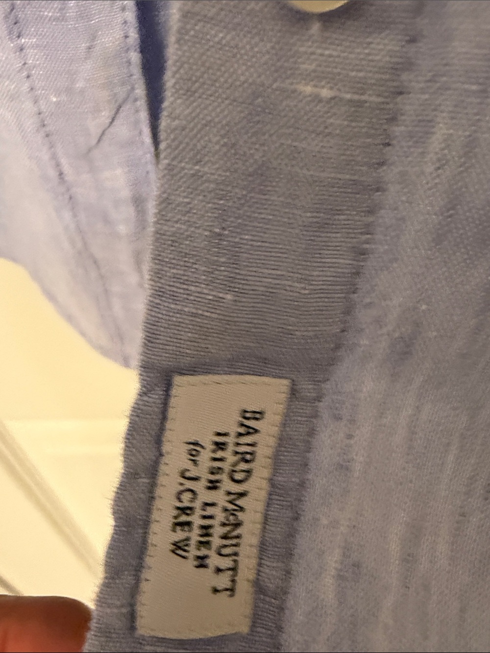 J. Crew French Blue Baird McNutt Irish Linen Button-Down Shirt - Picture 6 of 6
